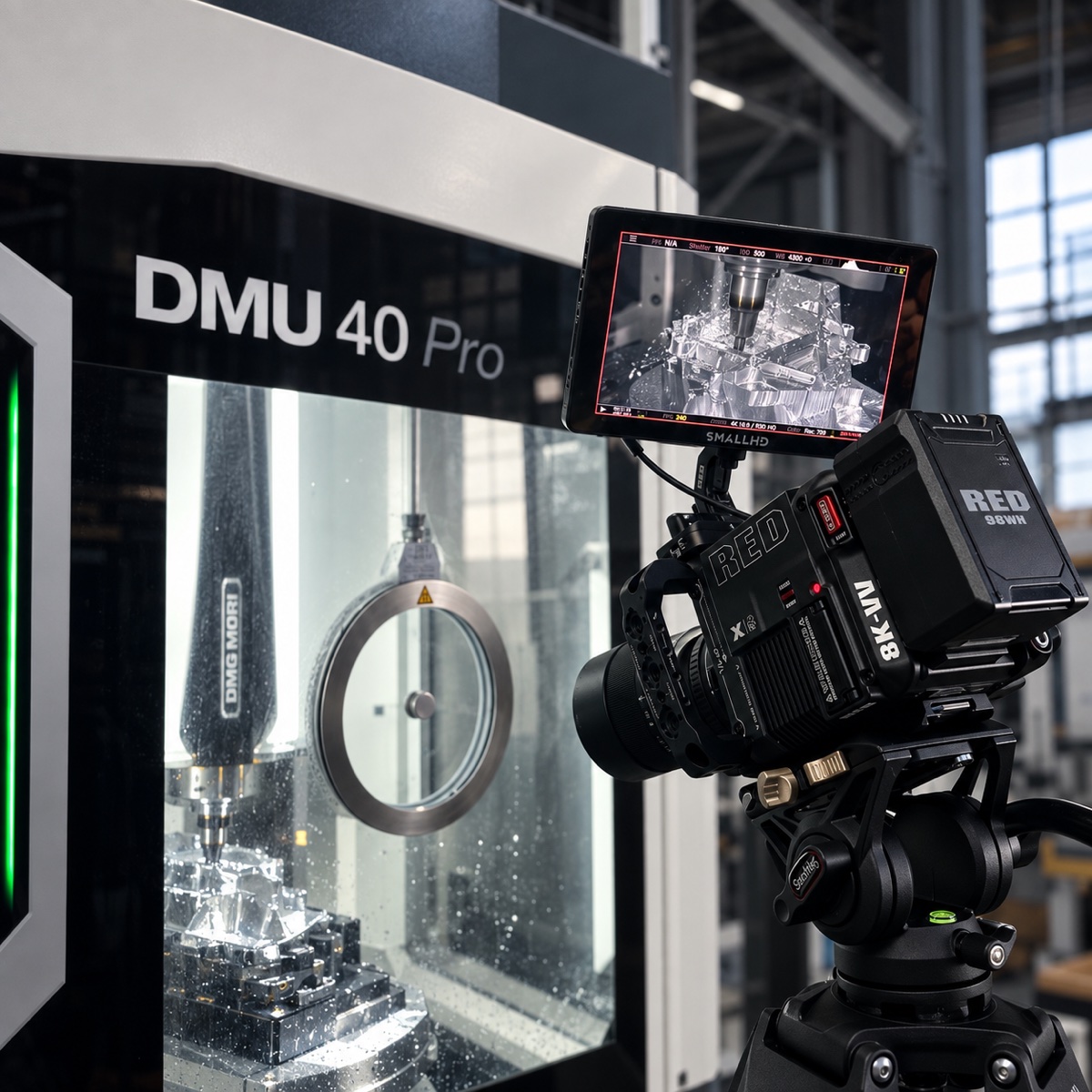 A cinema camera capturing precision manufacturing