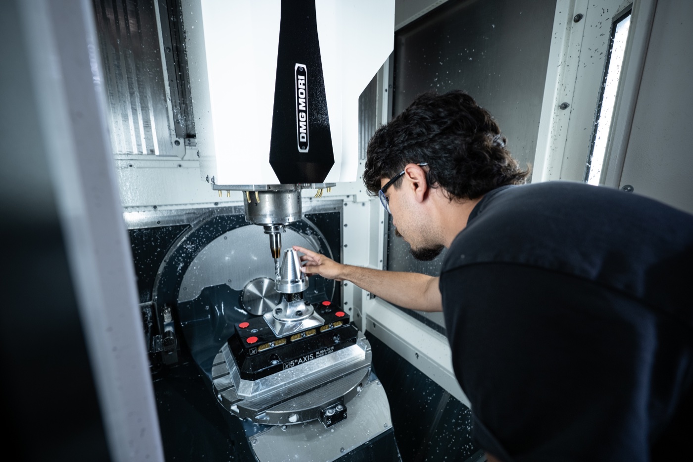Precision component inspection at a CNC machine