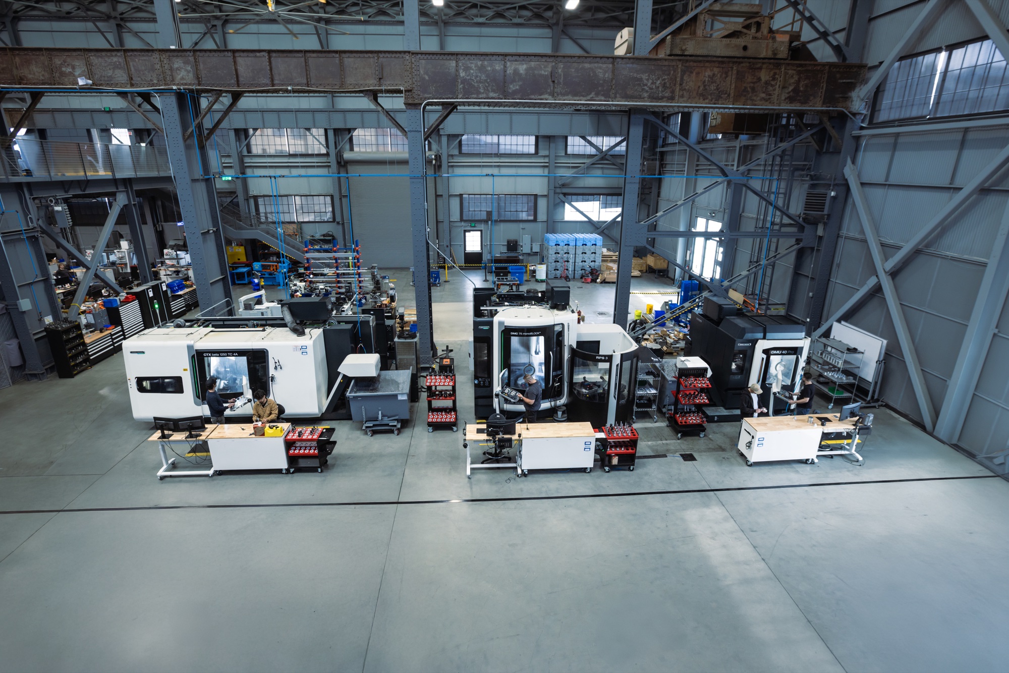 A machine shop and its production equipment